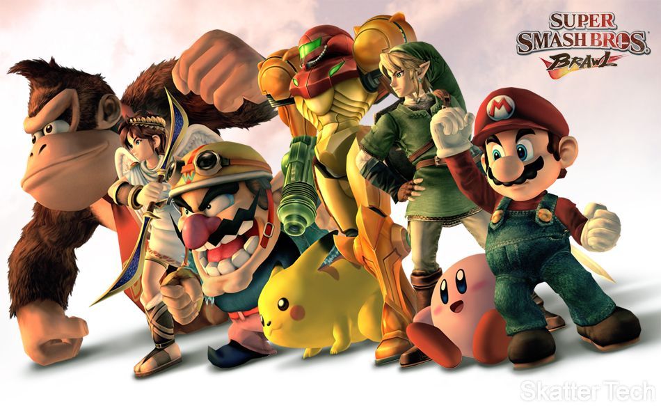 super smash bros. brawl commentatore