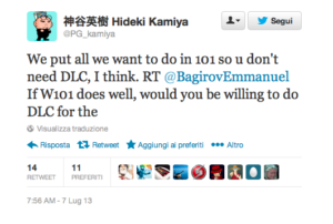 Kamiya: Niente DLC per "The Wonderful 101"