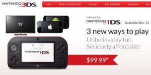 SPUND! Presentato il Nintendo 1DS.