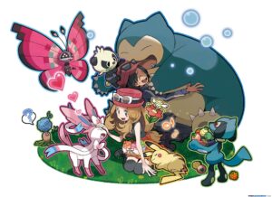 Artwork per le megaevoluzioni di Pokemon X/Y