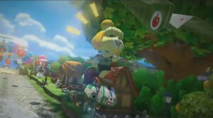 Spot giapponese dei nuovi contenuti Animal Crossing in Mario Kart 8