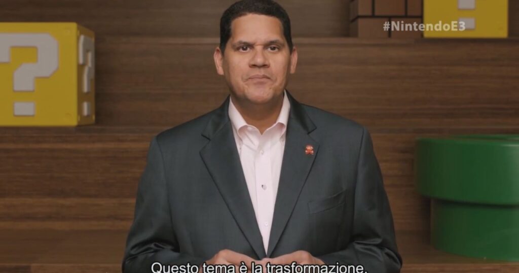 Reggie scorte Nintendo Switch