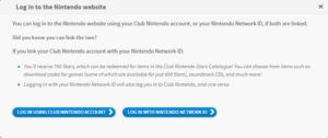 Nuova modalità di login sul sito Nintendo