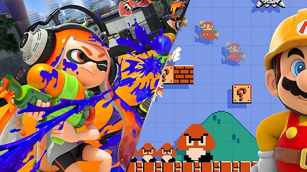 Wii U Nintendo Splatoon Super Mario Maker BAFTA