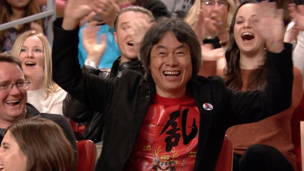 t-shirt Super Mario Miyamoto Jimmy Fallon
