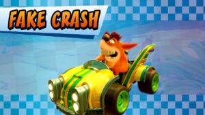 Crash Team Racing Nitro-Fueled, Fake Crash si mostra in un trailer