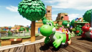 Super Nintendo World, un video mostra un giro completo su Yoshi’s Adventure