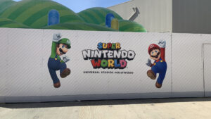 Ecco una prima occhiata ai cantieri del Super Nintendo World di Hollywood