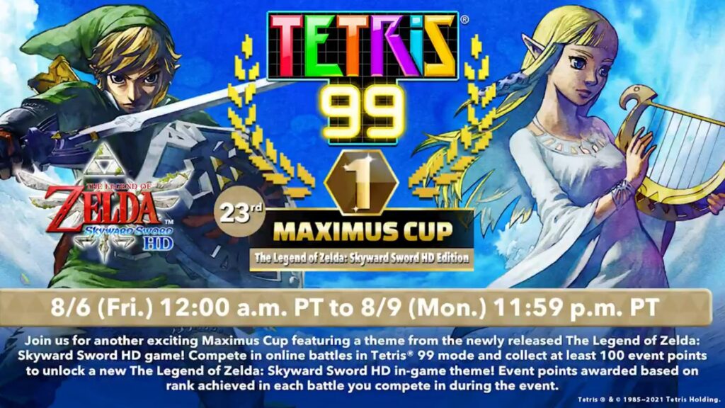 Tetris 99 Maximus Cup Skyward Sword