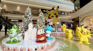 Delle decorazioni natalizie a tema Pokémon appaiono nello Starfield Hanam