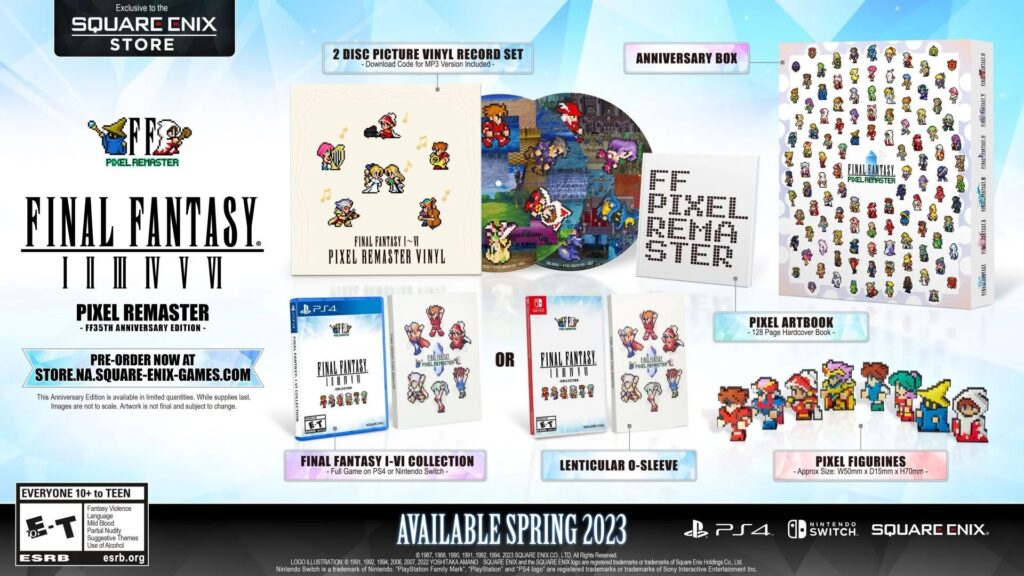 Final Fantasy Pixel Remaster Switch Physical Anniversary Edition