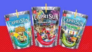 Capri Sun collabora con Nintendo per alcune bevande con i videogiochi come protagonisti