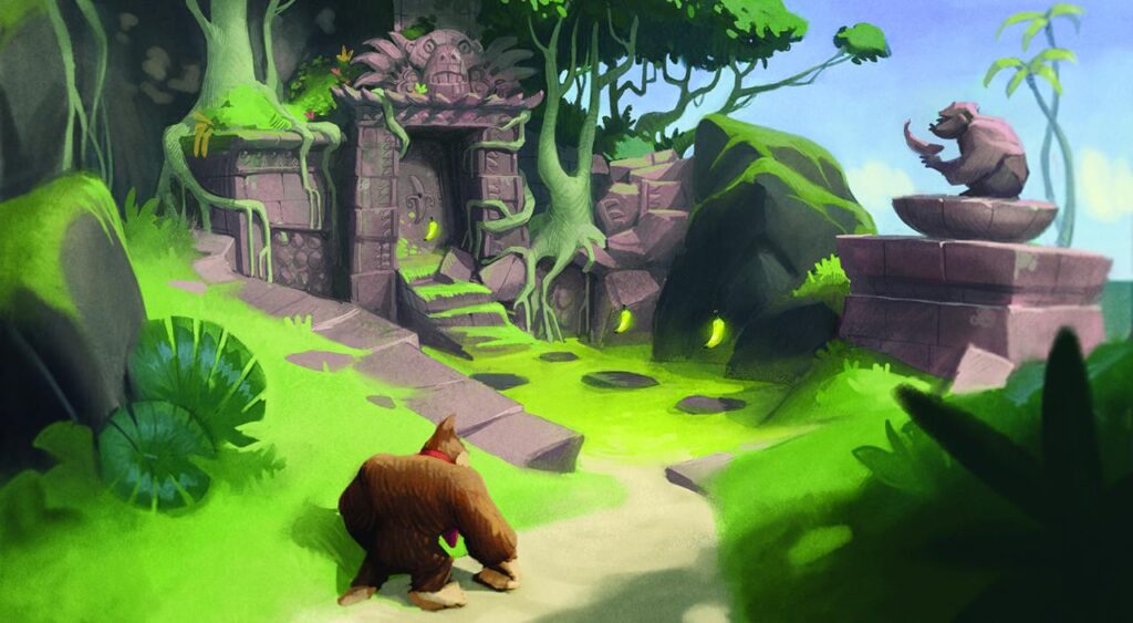  Scoperto un concept art che indica che Vicarious Visions stava lavorando a un gioco 3D di Donkey Kong per Nintendo Switch.